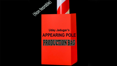 APPEARING POLE BAG RED, Gimmicked / No Tear by Uday Jadugar