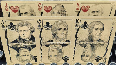 Bicycle Turn of the Century, Electricity Playing Cards - Image 3