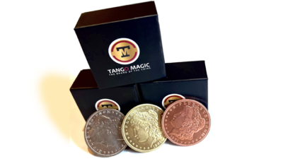 Follow the Silver Morgan Replica, Gimmicks and Online Instructions by Tango Magic
