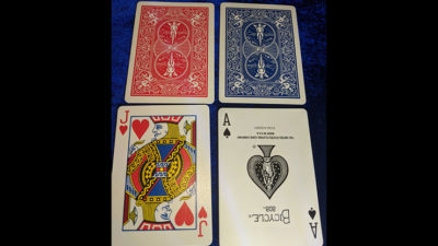 Magnetic Card- Bicycle Cards, 2 Per Package Double Back Blue by Chazpro