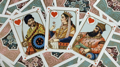 Gilded Four Continents, Blue Playing Cards - Image 4