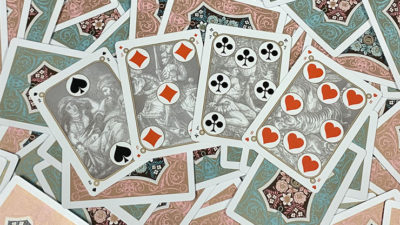 Gilded Four Continents, Blue Playing Cards - Image 5