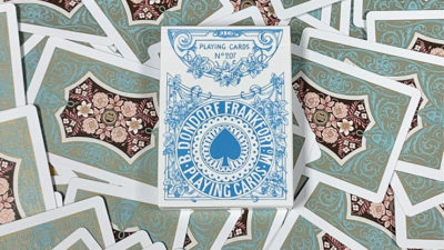 Gilded Four Continents, Blue Playing Cards - Image 6