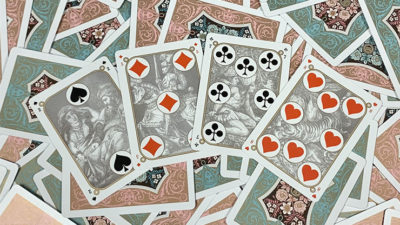 Gilded Four Continents, Red Playing Cards - Image 4