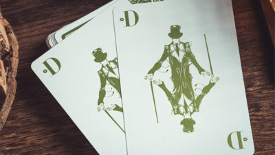 Smoke & Mirrors V8, Green, Deluxe Edition Playing Cards by Dan & Dave - Image 3