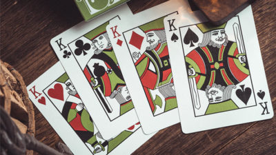 Smoke & Mirrors V8, Green, Deluxe Edition Playing Cards by Dan & Dave - Image 4