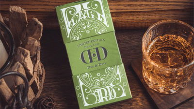 Smoke & Mirrors V8, Green, Deluxe Edition Playing Cards by Dan & Dave