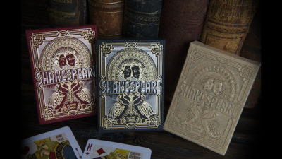 Shakespeare, Burgundy Playing Cards - Image 6