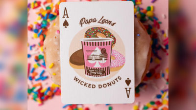 Papa Leon's Wicked Donuts, Chocolate Playing Cards by Wounded Corner and Cam Toner - Image 3