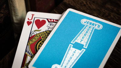 Jerry's Nugget, Icey Blue Marked Monotone Playing Cards - Image 6