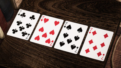 Jerry's Nugget, Felt Green Marked Monotone Playing Cards - Image 4