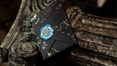 Fluid Art Blue, Luxury Edition Playing Cards - Image 2