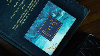 Fluid Art Blue, Luxury Edition Playing Cards