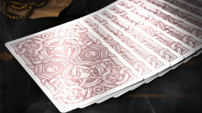 666 V4, Rose Gold Playing Cards by Riffle Shuffle - Image 2