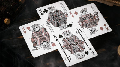 666 V4, Rose Gold Playing Cards by Riffle Shuffle - Image 4