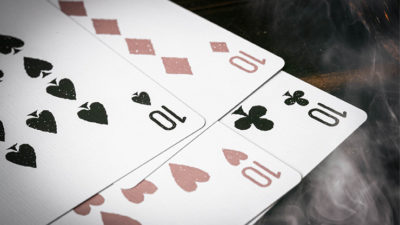 666 V4, Rose Gold Playing Cards by Riffle Shuffle - Image 6