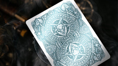 666 V4, Cyan Playing Cards by Riffle Shuffle - Image 3