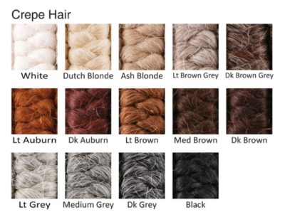 Crepe Wool Hair Colors