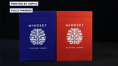 Mindset Duo 1 Red and 1 Blue Set Playing Cards, Marked by Anthony Stan - Image 2