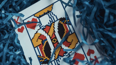 Surprise Deck V5, Blue Playing cards by Bacon Card Magic Company - Image 2