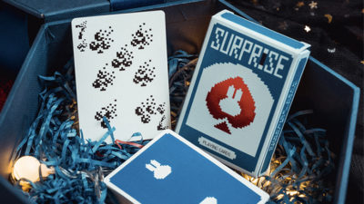 Surprise Deck V5, Blue Playing cards by Bacon Card Magic Company - Image 5