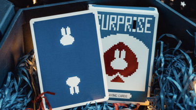 Surprise Deck V5, Blue Playing cards by Bacon Card Magic Company