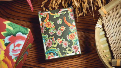 Phoenix and Peony, Green Playing Cards by Bacon Card Magic Company - Image 2