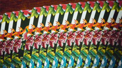 Phoenix and Peony, Green Playing Cards by Bacon Card Magic Company - Image 5