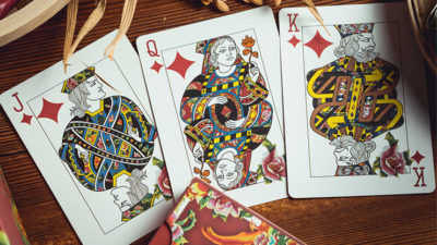 Phoenix and Peony, Green Playing Cards by Bacon Card Magic Company - Image 6
