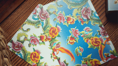 Phoenix and Peony, Blue Playing Cards by Bacon Card Magic Company - Image 6
