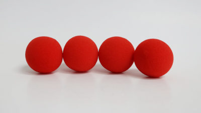 2 inch PRO Sponge Ball, Red Bag of 4 from Magic by Gosh