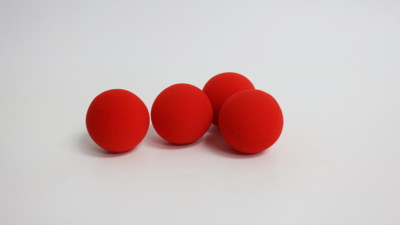 1.5 inch PRO Sponge Ball, Red Bag of 4 from Magic by Gosh