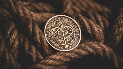 BOW AND ARROW COIN GOLD, Gimmick and Online Instructions by Bacon Magic