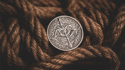 BOW AND ARROW COIN SILVER, Gimmick and Online Instructions by Bacon Magic