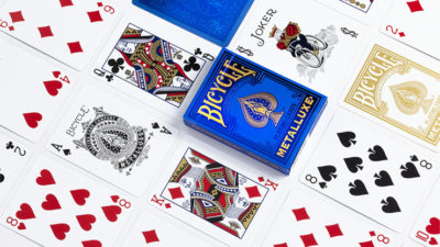 Bicycle Metalluxe Blue Playing Cards by US Card Magic Co. - Image 2