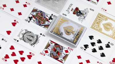 Bicycle Metalluxe Silver Playing Cards by US Card Magic Co. - Image 2