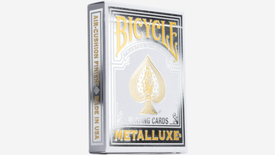Bicycle Metalluxe Silver Playing Cards by US Card Magic Co.