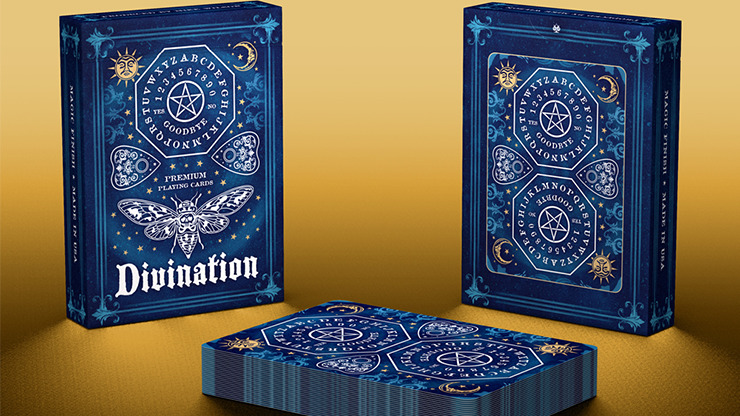 Divination, Blue Playing Cards by Midnight Cards