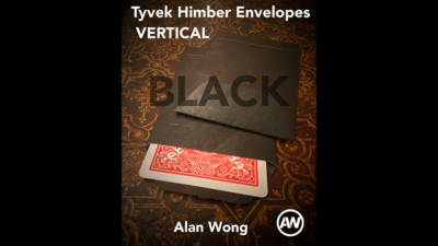 Tyvek VERTICAL Himber Envelopes BLACK, 10 pk. by Alan Wong