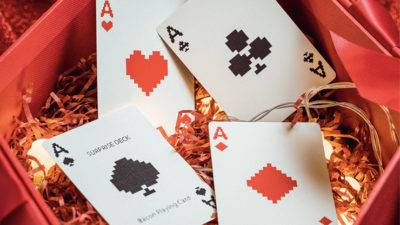 Surprise Deck V5, Red Playing cards by Bacon Card Magic Company - Image 4