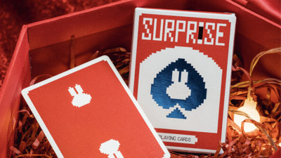 Surprise Deck V5, Red Playing cards by Bacon Card Magic Company