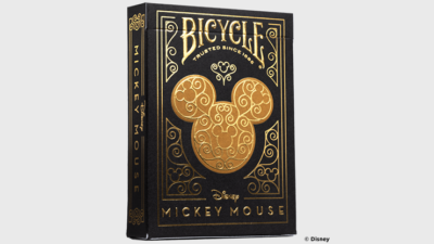Bicycle Disney Mickey Mouse, Black and Gold by US Card Magic Co.