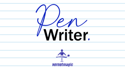 PEN WRITER Black, Gimmicks and Online Instructions by Vernet Magic