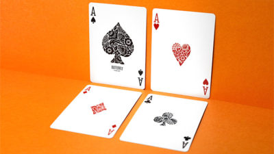 Butterfly Worker Marked Playing Cards, Orange by Ondrej Psenicka - Image 2