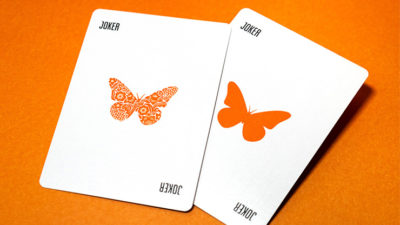 Butterfly Worker Marked Playing Cards, Orange by Ondrej Psenicka - Image 3