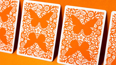 Butterfly Worker Marked Playing Cards, Orange by Ondrej Psenicka - Image 5