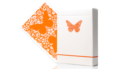 Butterfly Worker Marked Playing Cards, Orange by Ondrej Psenicka