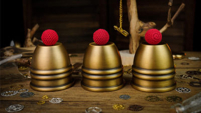 Artistic Combo Cups and Balls, Brass by TCC
