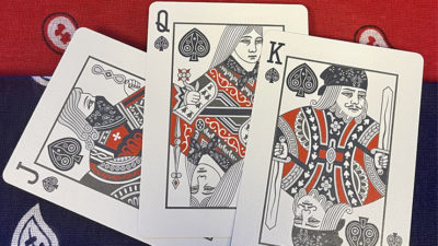 Bicycle Bandana, Red Playing Cards - Image 2