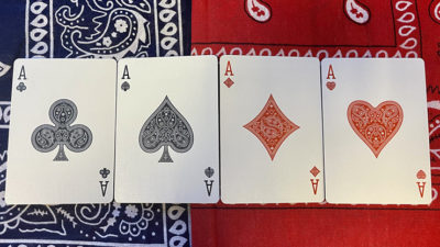 Bicycle Bandana, Blue Playing Cards - Image 4